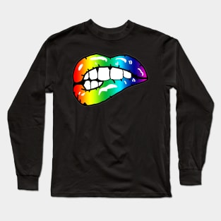 Rainbow lips Long Sleeve T-Shirt